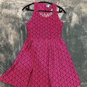 Pink/Navy Dress